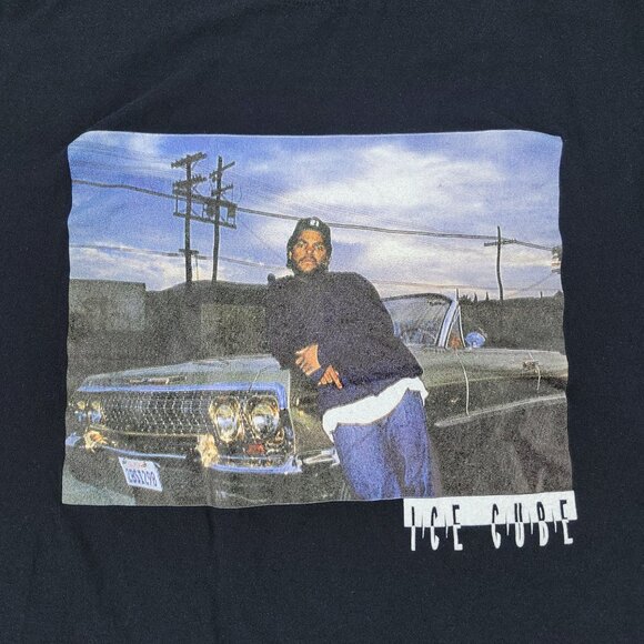 Ice Cube Shirt Men Medium Black Logo Graphic Tee Short Sleeve Hip Hop Rap Adult - Picture 2 of 12